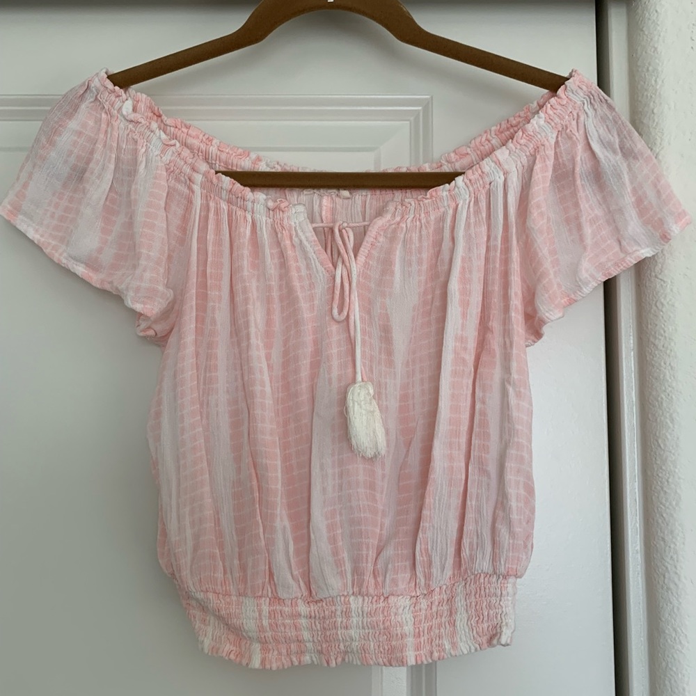 Off the shoulder crop top